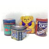 Asstd Vtg tins, Planters nuts, Hershey