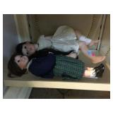 2 porcelain collectible dolls