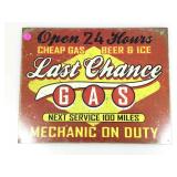 Last Chance Service Metal sign 16x12ListRef93