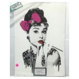 Death NYC 2018 signed, embossed LE audrey hepburn