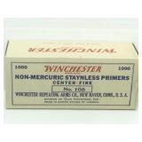 1,000 Small Pistol Primers - Winchester No. 108