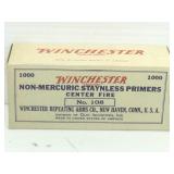 1,000 Small Pistol Primers - Winchester No. 108
