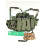 74 Rounds 7.62x39 Ammo and 6 AK Magazines with