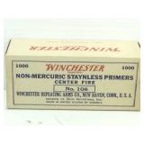 1,000 Small Pistol Primers - Winchester No. 108