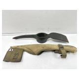 US Military Entrenching Tool Head with Cover