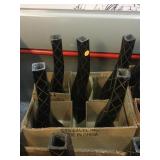 Black composite vases, see photos, 15in tallest