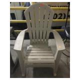 Plastic Patio Adirondack Armchair