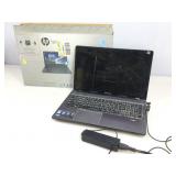 HP notebook with touch display in box.