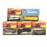 Model train cars. Assorted