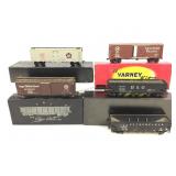 Model train cars. Assorted