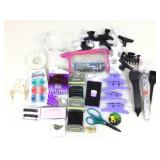 Folding Barber blades, hair accessories and more.