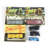 Model train cars. Assorted