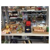 Assorted Christmas ornaments and other home