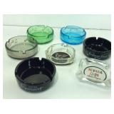 7 Casino branded ashtrays. Assorted