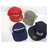 Hats. Assorted. RC tracks of LV is signed.