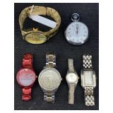 4 Watches & Stopwatch Incl. Armitron, Dickies,