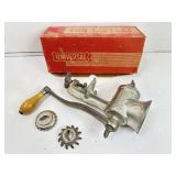 Universal manual meat grinder