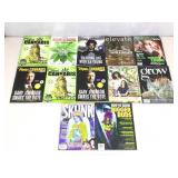 Cannabis magazines. Assorted