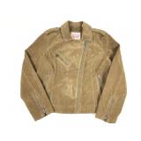 Suede zip front jacket size XL