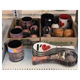 Las Vegas ceramic collectables. Mugs, bells, salt
