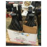 Black composite vases, see photos, 15in tallest