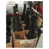 Black composite vases, see photos, 18in tallest
