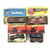 Model train cars. Assorted