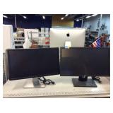 2 Dell monitors. Screen size approx 22 in