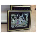 2 Kafka industries foil etching framed wall art.