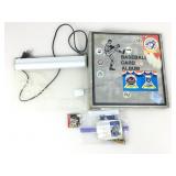 Light up display, Super Bowl pin and more. Sports.