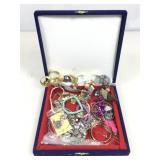Costume jewelry in gift box.