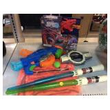 StarWars toys, Nerf BuzzSaw, Dragon Loop track,