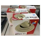 4 Piece Dinner Sets. 3 sets in boxes