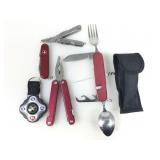 Compass and multi function pocket tools.