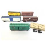 Model train cars. Assorted