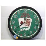 Texas hold ï¿½em world poker tournament wall clock