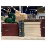 LE decorative hardcover book plate boxes,