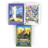 3 Playing cards, Boardwalk, Yellowstone & Zion