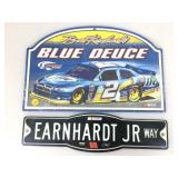 2 Wall hanging signs, Earnhardt Jr & Brad