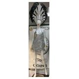 Show Girl Dress And Head Piece W/feather And Show Girl Dress And Head Piece W/feather And