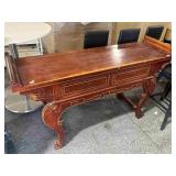 Asian Alter w/drawers, and carved accents, 19x67x Asian Alter w/drawers, and carved accents, 19x67x