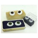 3 Pair Glass & Glastic Doll Eyes 3 Pair Glass & Glastic Doll Eyes