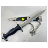 Repro WWII Chained Dagger 14in Repro WWII Chained Dagger 14in