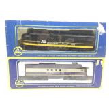 2 Miniature AHM Locomotives, Atlantic Coast Line 2 Miniature AHM Locomotives, Atlantic Coast Line