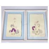 2 Signed Flower Composition artwork, Tavaria St 2 Signed Flower Composition artwork, Tavaria St