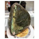 Labradorite Gemstone Rare, 6x2x6.5in Labradorite Gemstone Rare, 6x2x6.5in