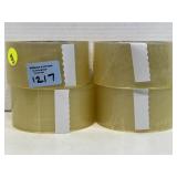 4 New rolls clear shipping/packing tape 4 New rolls clear shipping/packing tape