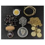 Jewelry Incl. Necklaces, Some Silver, Tw 70.3g, Jewelry Incl. Necklaces, Some Silver, Tw 70.3g,