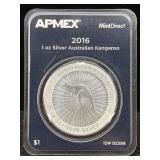 2016 1oz Silver Australian Kangaroo Silver Round 2016 1oz Silver Australian Kangaroo Silver Round