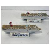 2 Carnival Cruise Ship Models 2 Carnival Cruise Ship Models